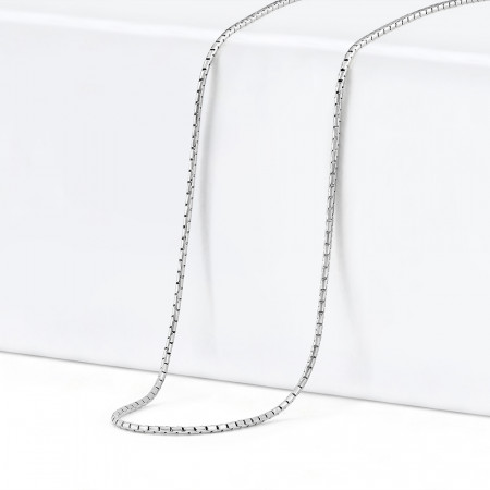 Cable chain in UK | 18ct White Gold 