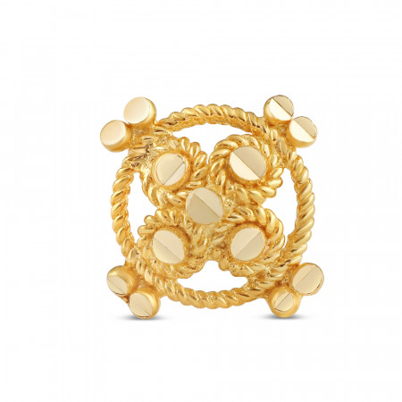 18ct Gold | Indian Gold Nose Stud | 8mm Thick