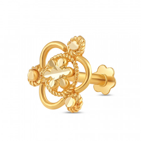 18ct Gold | Yellow Gold Nose Pin Stud | 8.25mm Thick