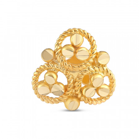 18ct Gold | Yellow Gold Nose Pin Stud | 6.8mm Thick