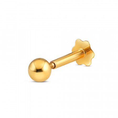 18ct Gold Indian Nose Pin Stud | 2.9mm Thick