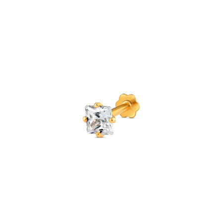 18ct Gold Screw Back Nose Pin | 4.2mm Thick