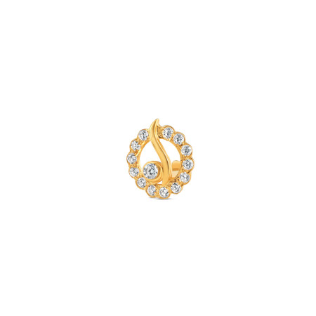18ct Gold | Yellow Gold Round Nose Pin Stud | 8.8mm Thick