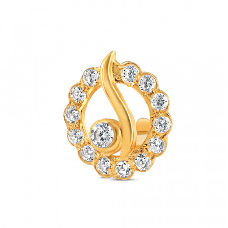 18ct Gold | Yellow Gold Round Nose Pin Stud | 8.8mm Thick