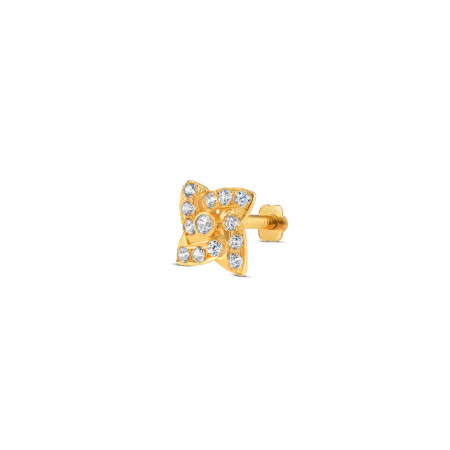 18ct Gold | Yellow Gold Indian Nose Pin Stud | 5.5mm Thick