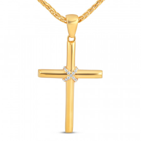 22k Gold Cross Pendant