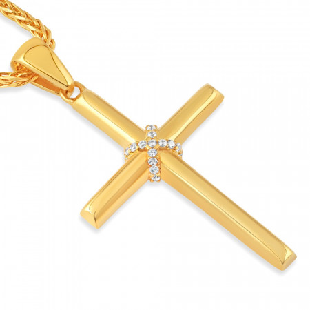 22k Gold Cross Pendant