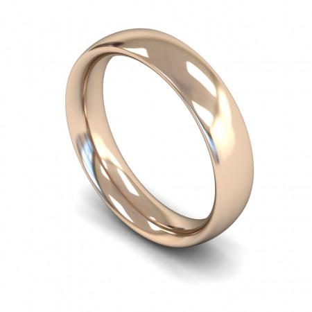 18ct Rose Gold Wedding Ring Band | 5mm