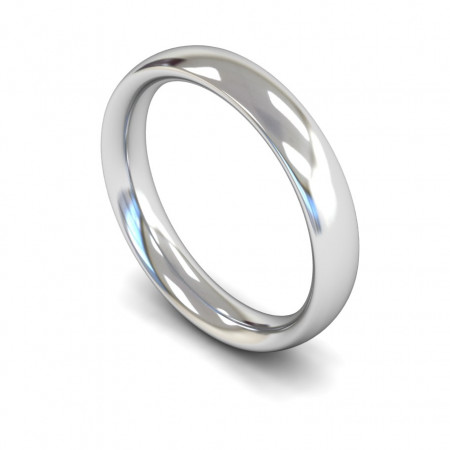 18ct White Gold | Wedding Band | 4mm wide