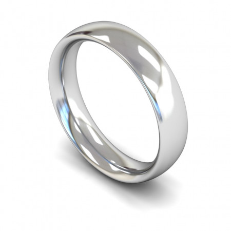 18ct White Gold | Wedding Band | 5mm wide
