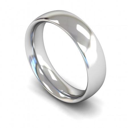 18ct White Gold | Wedding Band | 6mm wide
