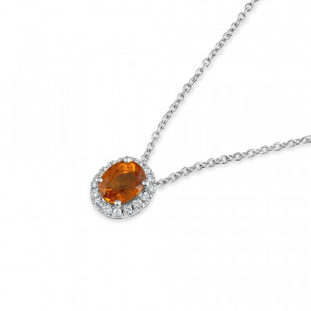 18ct White Gold Diamond Necklace