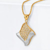 Certified 22ct Gold Pendant | Rhodium Finish