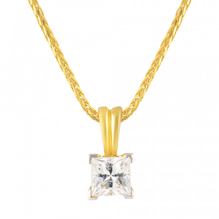 CZ Stone 22ct Gold Pendant