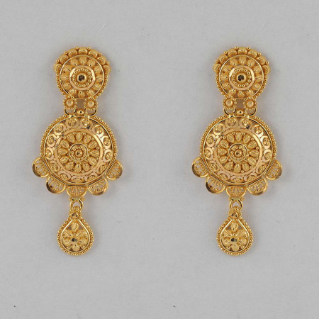 22ct Indian Gold Earring For Wedding