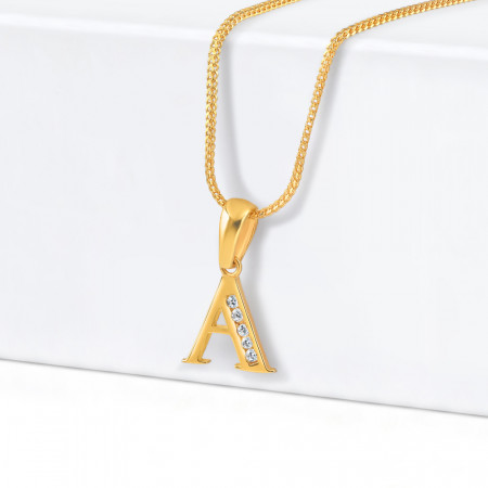 22 Carat Gold Pendant Initial A