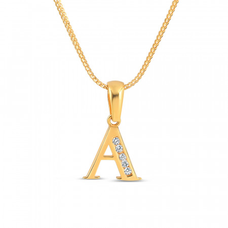 22 Carat Gold Pendant Initial A