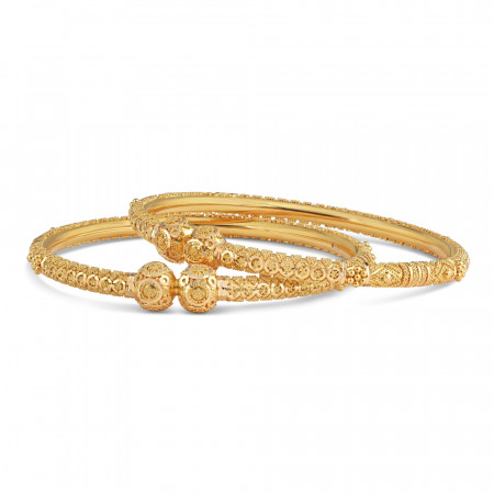 22kt Gold Ornate Kada | Jali Collection | Size 2.5 22kt Gold Ornate Kada | Jali Collection | Size 2.5