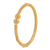 22kt Gold Ornate Kada | Jali Collection | Size 2.5