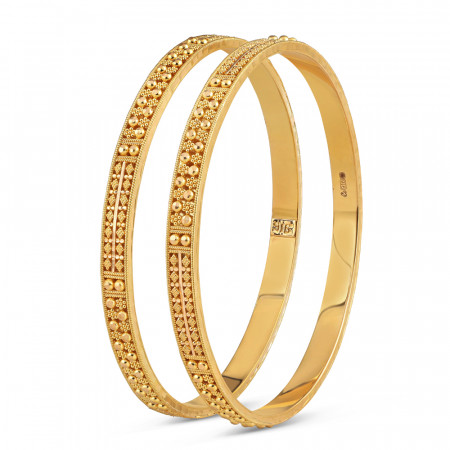 Gold Bangle Everyday Wear | Size 2.4