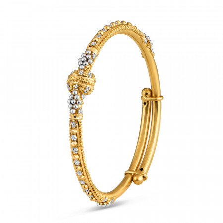 22ct Gold Filigree Baby Bangle