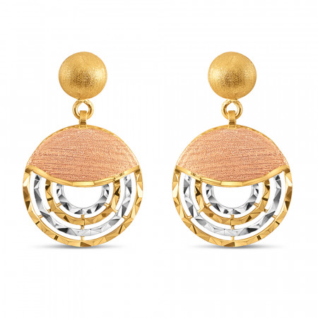 22ct Rose Gold Earrings | Rhodium Finish