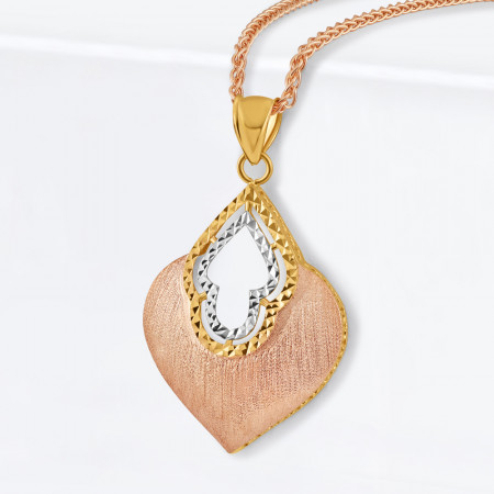 22ct Rose Gold Finish Pendant For Women