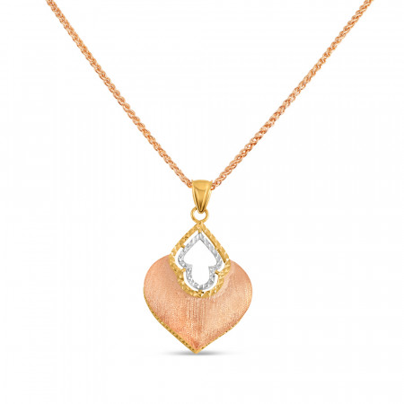 22ct Rose Gold Finish Pendant For Women