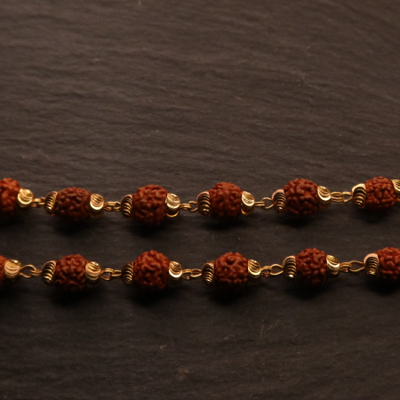 22 Carat Gold Rudraksh Mala
