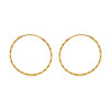 22Ct Gold Diamond Cut Hoop | 30mm Diameter