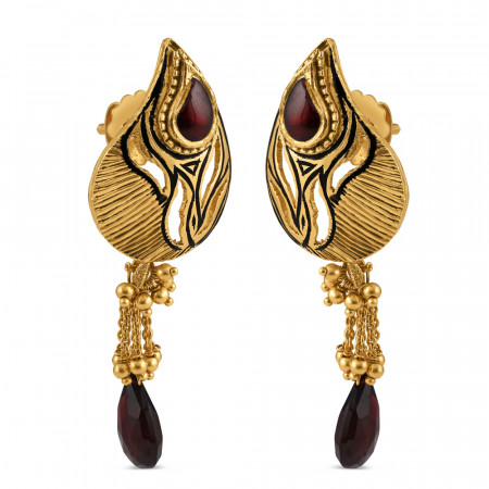 Indian Gold Earrings | Antique in 22ct Gold