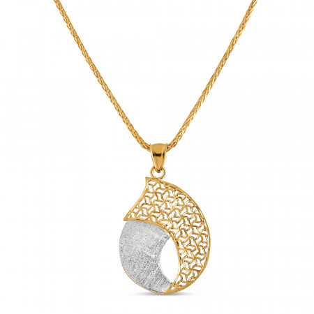 Stylish 22ct Gold Pendant | Rhodium Finish