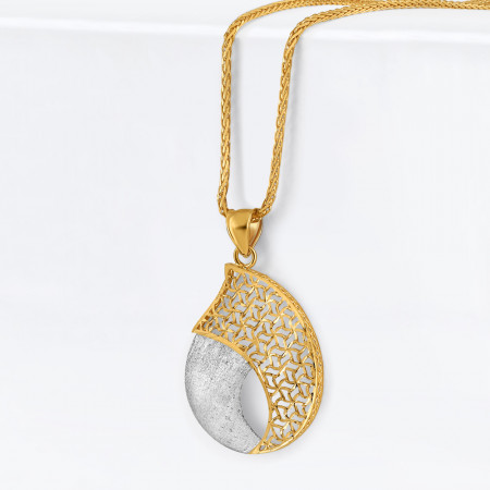 Stylish 22ct Gold Pendant | Rhodium Finish