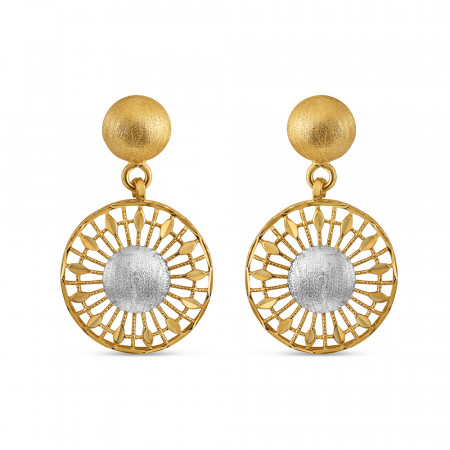 Graceful Drop Earrings in 22ct Gold