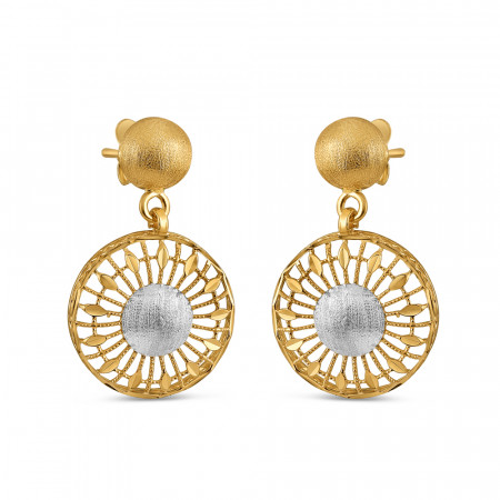Graceful Drop Earrings in 22ct Gold