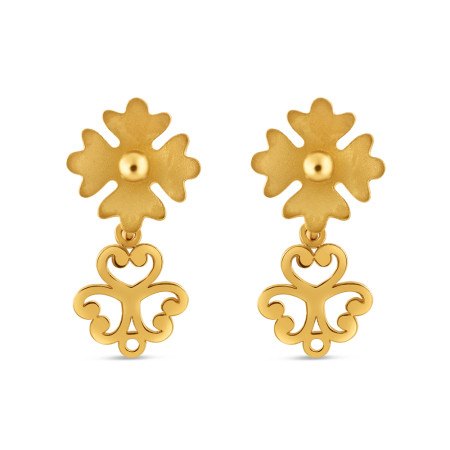 Minimal 22ct Gold Earring