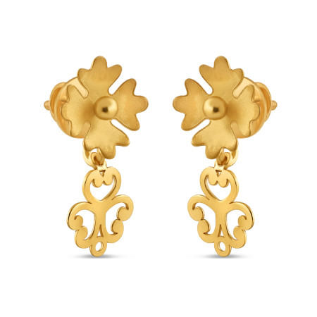 Minimal 22ct Gold Earring