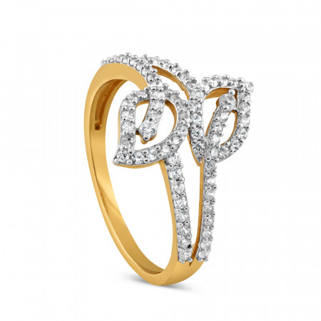 22 Carat Gold CZ Ladies Ring
