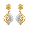 22ct Gold Drop Earrings | Rhodium Finish