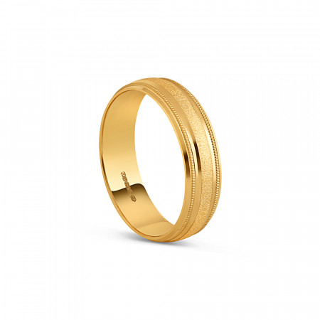 Gold Men Wedding Ring | Size S