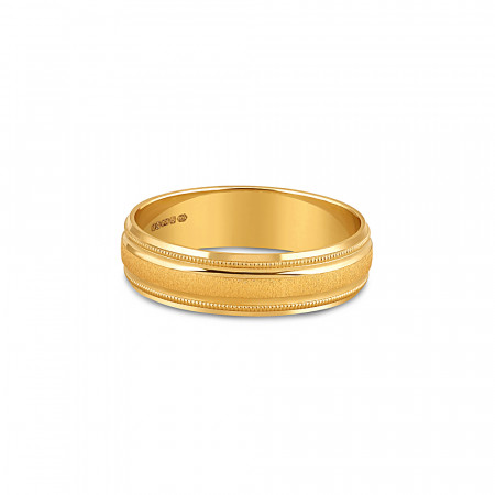 Gold Men Wedding Ring | Size S