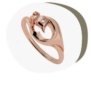 Rose gold ring