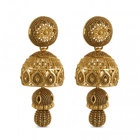 22ct Gold Rose Finish Earrings