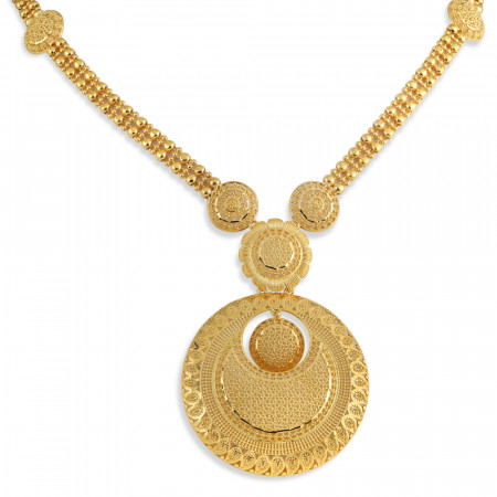 22ct Gold Bridal Jali Necklace