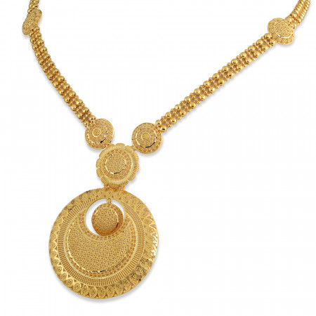 22ct Gold Bridal Jali Necklace