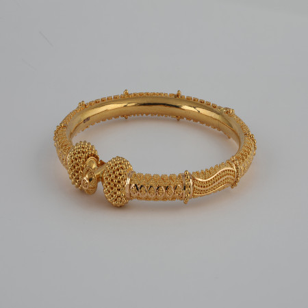 22kt Real Gold Ornate Kada | Jali Collection | 2.4 | Heavyweight