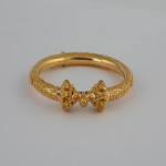 22kt Gold Bangle Kada | Jali Collection | Size 2.6 22kt Gold Bangle Kada | Jali Collection | Size 2.6