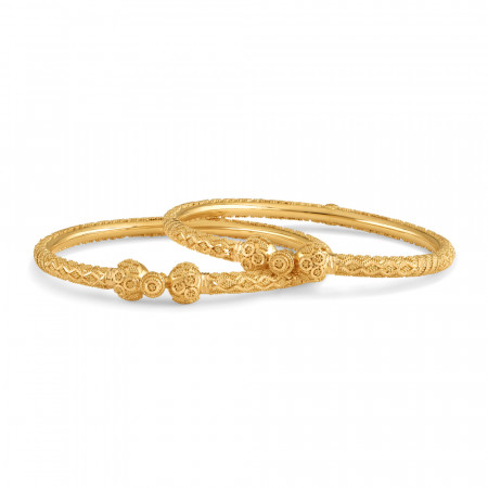 22ct Ladies Filigree Bangle with screw | Occasion Wear