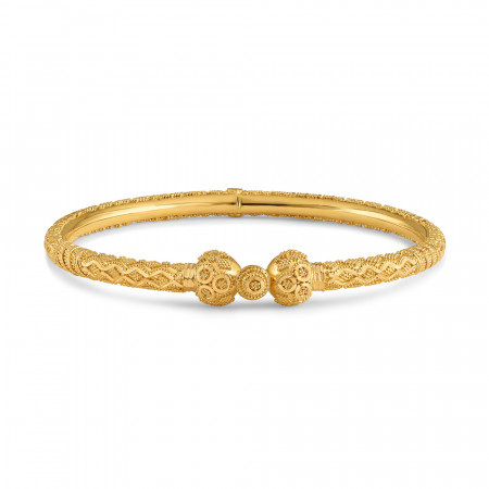 22ct Ladies Filigree Bangle with screw | Occasion Wear