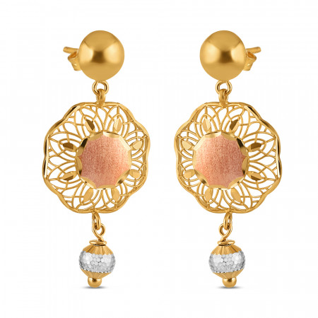 22 Carat Rose Gold Partywear Earrings